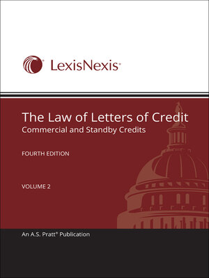 cover image of The Law of Letters of Credit: Commercial and Standby Credits